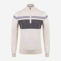 Men&#39;s Stripe Sweater Half-Zip